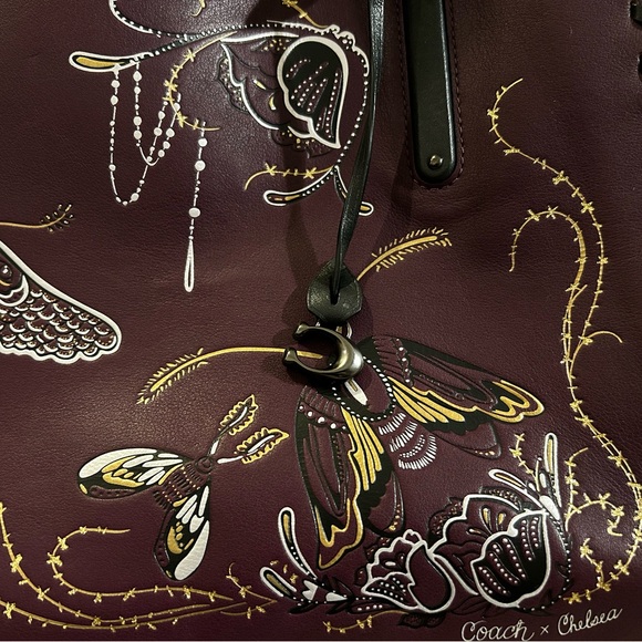 Coach x Chelsea Champlain Dreamer Tote 34 With Moth Tattoo - Picture 8 of 17